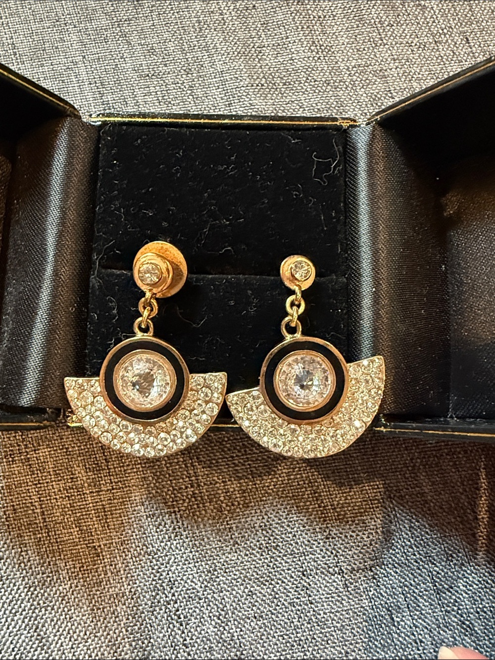 henri bendel Gold & Swarovski Crystal Fan Drop Earrings - Women Jewelry